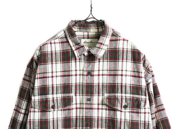 楽天市場】90s エディーバウアー チェック 長袖 ヘビー フランネル