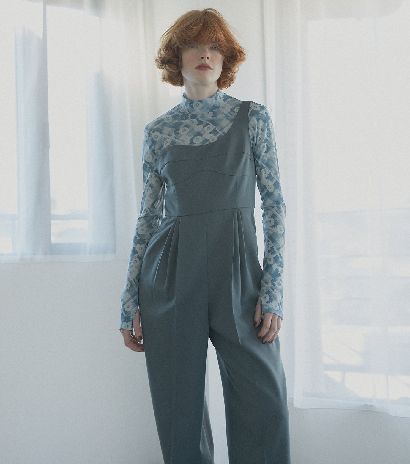 LE CIEL BLEU｜ワンショルダージャンプスーツ / One-Shouldered