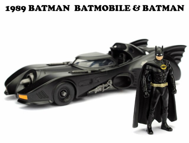 1/24スケール 1989 BATMAN BATMOBILE W/BATMAN 