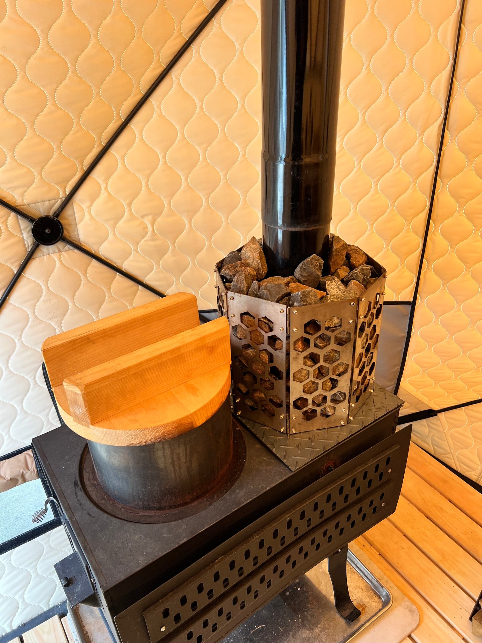 AMBERテント型サウナ madsaunist監修 羽釜2.0 フルカスタムセット