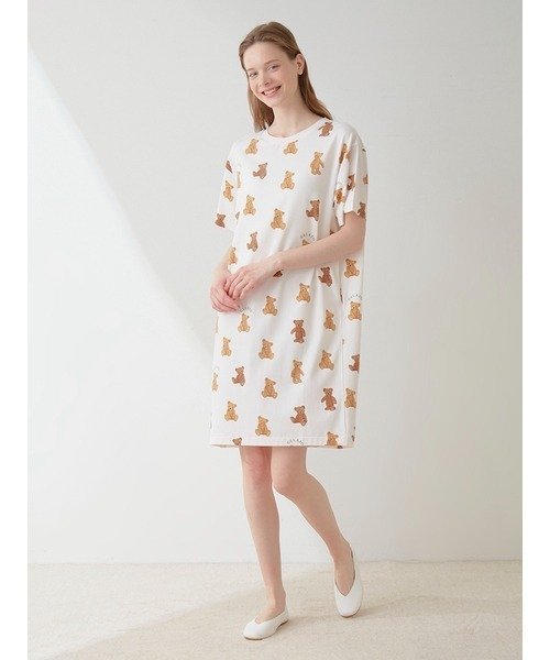 gelato pique（ジェラートピケ）の「ベア柄ワンピース（ルーム