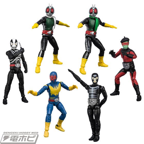 食玩「SHODO仮面ライダーVS」シリーズにショッカーだらけのアソートが