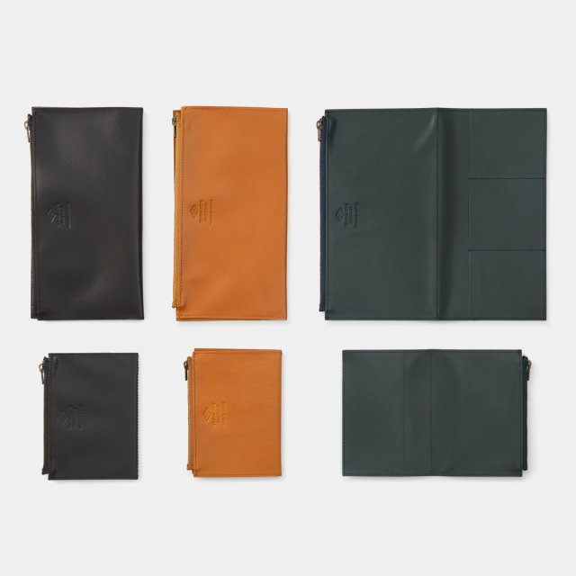 TF トラベラーズノート レザージッパーケース 黒 (07100625)