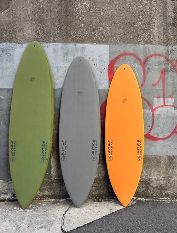 クロコダイルスキンマテリアルサーフボード｜ツインピン | 新素材EPS