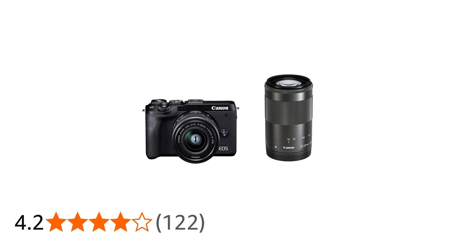 Amazon.co.jp: Canon EOS M6 Mark II Mirrorless SLR Camera Double