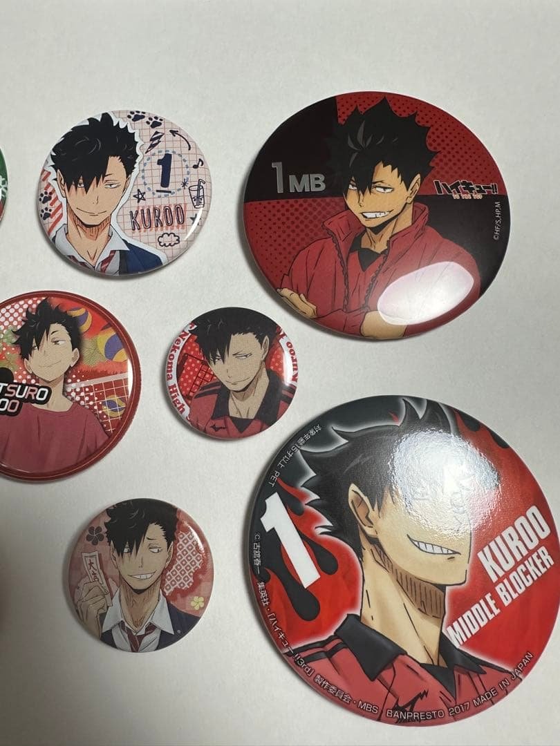 ハイキュー！！ 黒尾鉄朗 缶バッジ セット
