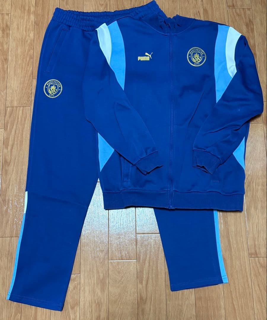 マンチェスターシティ CNY トラックジャケット　パンツ　上下セット PUMA マンチェスターシティ 22/23 CNY トラック ジャケット(ブルー