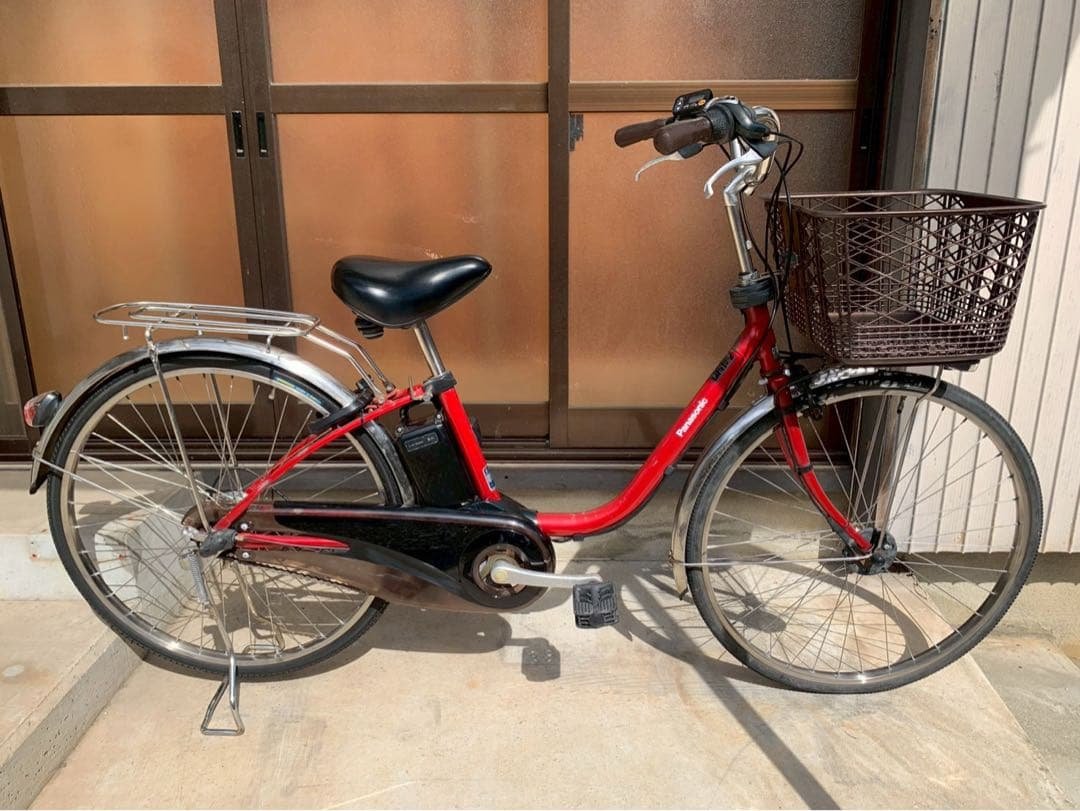 電動自転車　No.6671 パナソニック ビビ DX 26インチ 赤 NEW！】パナソニック ビビ・DX26インチ 2025年モデル | セオ